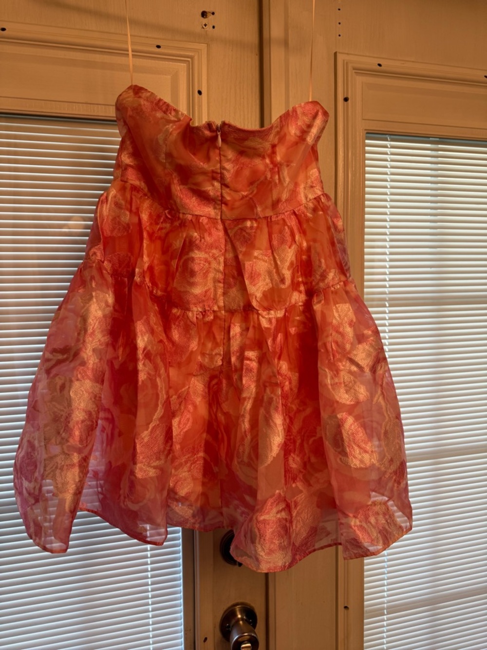 Hello Molly Pink Floral Jacquard Party Dress